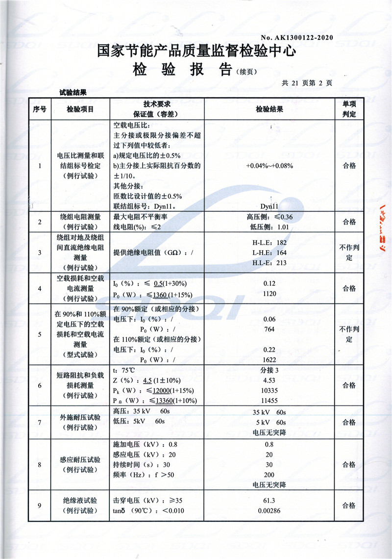 高低压试验报告-S11-1250云安云安云安油浸式变压器-2.jpg